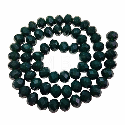 Opaque Solid Color Glass Beads Strands EGLA-A034-P8mm-D25-1