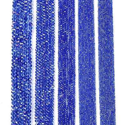 Electroplate Glass Beads Strands EGLA-A044-T8mm-B31-1