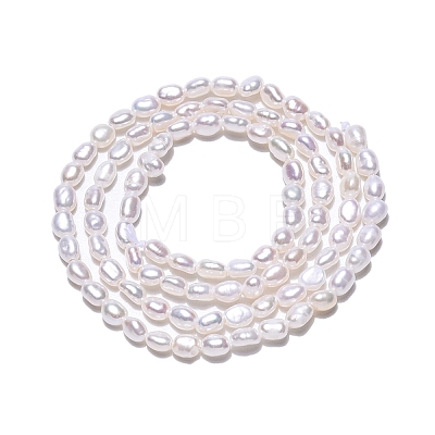Natural Cultured Freshwater Pearl Beads Strands PEAR-N014-03G-1