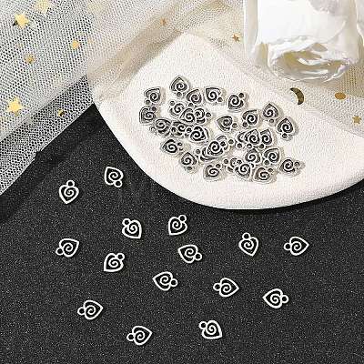 50Pcs Tibetan Style Alloy Pendants FIND-YW0009-56-1