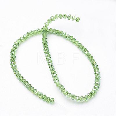 Electroplate Glass Beads Strands EGLA-D020-3x2mm-23-1