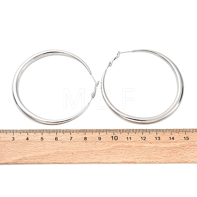 304 Stainless Steel Hoop Earrings EJEW-Z093-01P-02-1