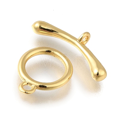 Brass Toggle Clasps KK-H480-02G-1