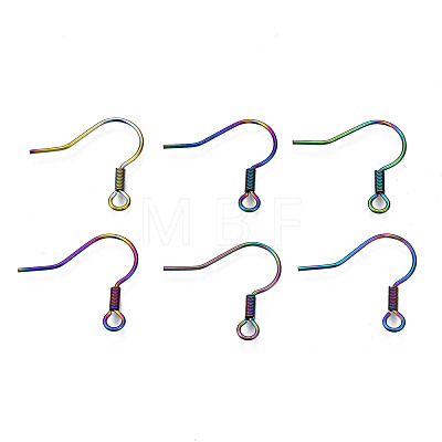 Ion Plating(IP) 304 Stainless Steel French Earring Hooks STAS-S119-018-1