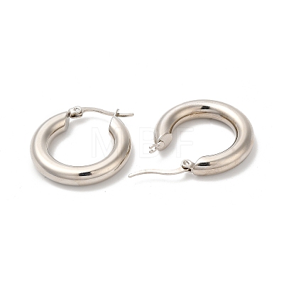 304 Stainless Steel Huggie Hoop Earrings for Women EJEW-Q767-01B-P-1