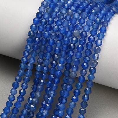 Natural Blue Chalcedony Beads Strands GG-NH0004-A01-01C-1