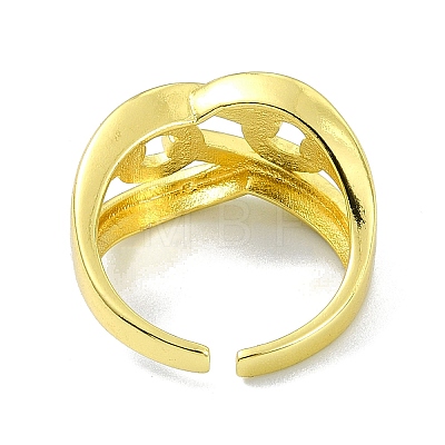 Brass Open Cuff Ring RJEW-B051-13G-1