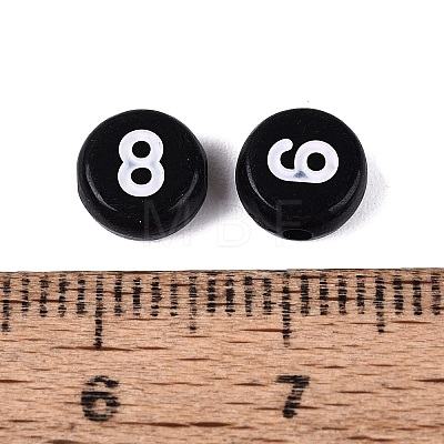 Opaque Acrylic Beads SACR-Q001-12C-1