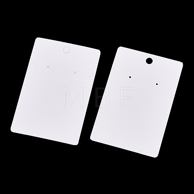Rectangle Paper One Pair Earring Display Cards with Hanging Hole CDIS-YWC0001-01-1