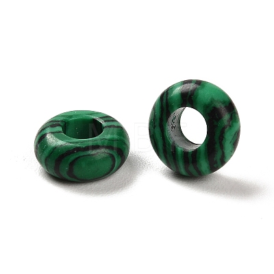 Synthetic Malachite European Beads G-R488-02K-1