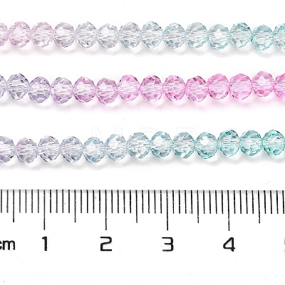 Transparent Painted Glass Beads Strands DGLA-A034-T4mm-A10-1