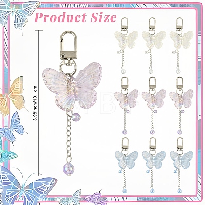 20Pcs Acrylic Pendant Decorations HJEW-YW00252-01-1