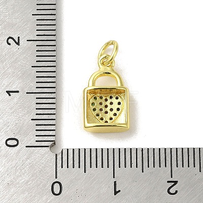 Brass Micro Pave Cubic Zirconia Charms KK-M283-28A-02-1