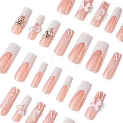 ABS Plastic Full Cover Press On False Nails DIY-CJC0006-13-1