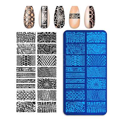 Tarnish Resistant 410 Stainless Steel Nail Art Stamping Plates MRMJ-P020-02P-04-1