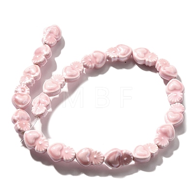 Handmade Porcelain Beads Strands PORC-I028-01K-1