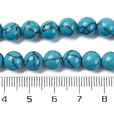 Synthetic Turquoise Beads Strands G-L605-G01-02B-1