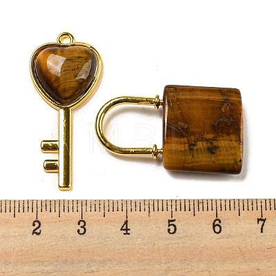 Natural Tiger Eye Pendants G-H308-07G-02-1