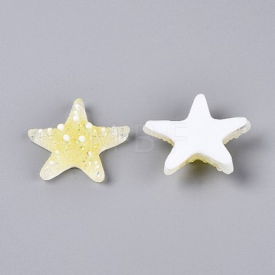 Transpant Resin & Paillette Decoden Cabochons CRES-Q222-01D-1