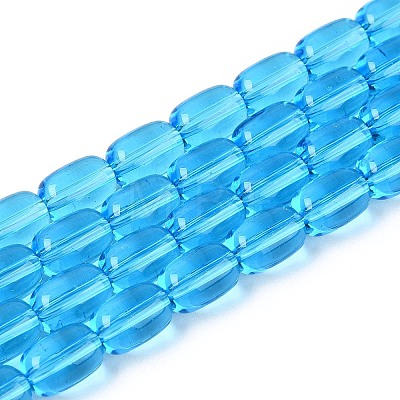 Transparent Glass Beads Strands GLAA-T028-14T-A02-1