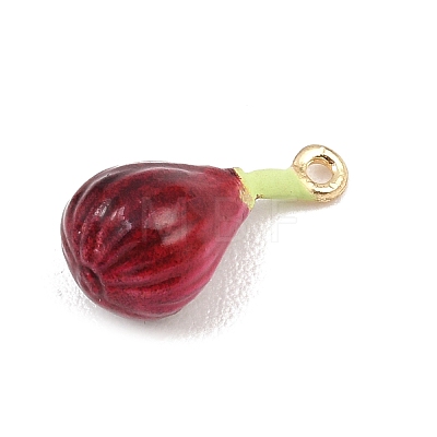 Fruit Alloy Enamel Pendants LS-ENAM-P264-02E-G-1