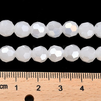 Imitation Jade Glass Beads Stands EGLA-A035-J8mm-B05-1