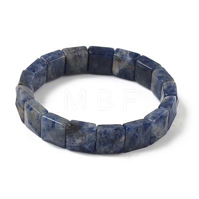 Natural Sodalite Beads Stretch Bracelets for Women Men BJEW-C097-06-11-1