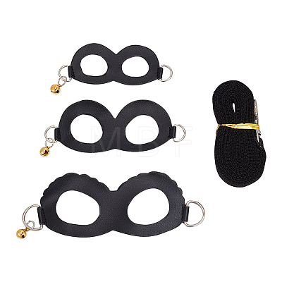 PU Leather & Alloy Hamster Harness Belt Traction Rope AJEW-WH0248-524B-1