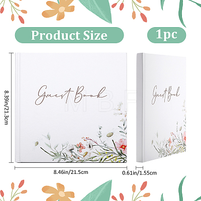 Paper Wedding Guestbooks Notepad AJEW-WH0348-156-1