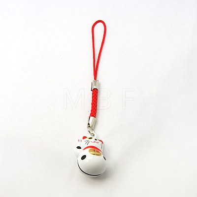 Fashion Brass Kitten Bell Mobile Straps X-MOBA-G055-M04-1