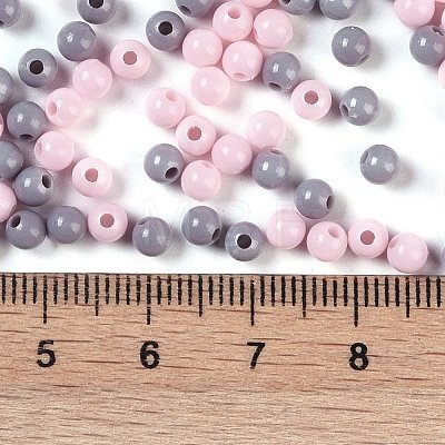 Opaque Acrylic Beads OACR-H118-07B-09-1