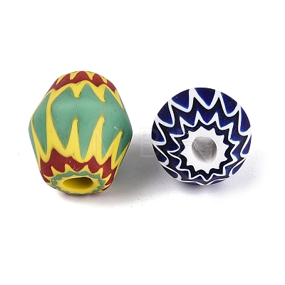Handmade Millefiori Glass Barrel Beads LA-N002-26-1