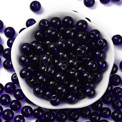 Transparent Colours Glass Seed Beads SEED-Z004-T8MM-07-1