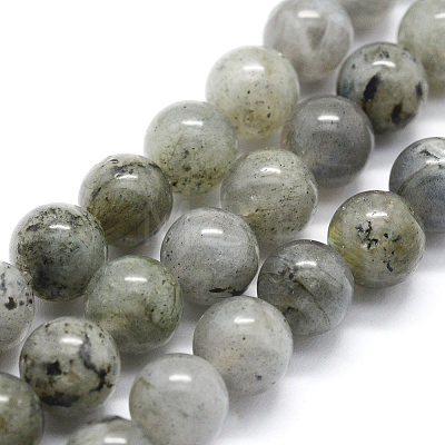 Natural Labradorite Beads Strands G-I199-15-6mm-1