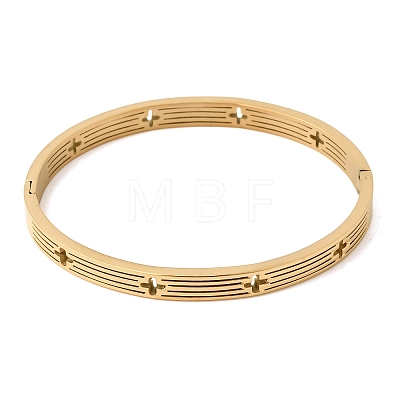 304 Stainless Steel Hinged Bangles BJEW-D408-27G-1