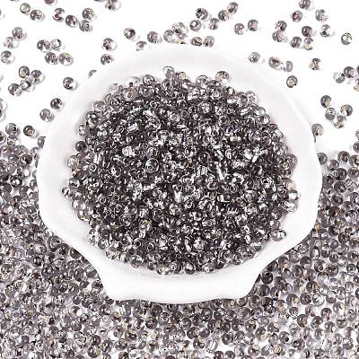 6/0 Baking Paint Transparent Glass Seed Beads SEED-N006-06M-1