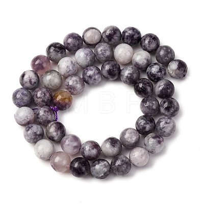 Natural Lepidolite Beads Strands X-G-G284-A02-8mm-1