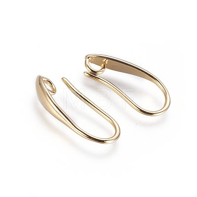 Brass Earring Hooks KK-G365-19G-1