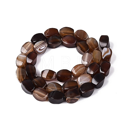 Natural Agate Beads Strands G-Q604-02A-02-1