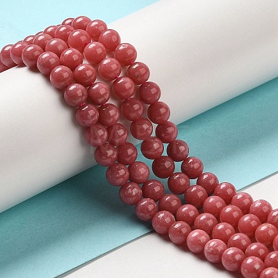 Natural Thulite Beads Strands G-Z044-A02-01-1