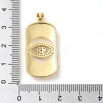 Real 18K Gold Plated Brass Clear Cubic Zirconia Pendants KK-A198-18G-1