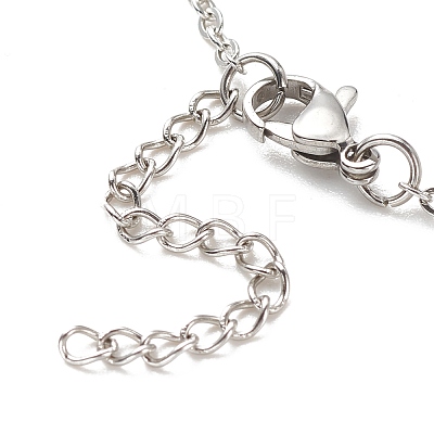 Non-Tarnish 304 Stainless Steel Satellite Chains Anklet for Women AJEW-AN00501-1