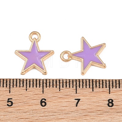 Alloy with Enamel Charms AL-CBA9C31-06G-B-1