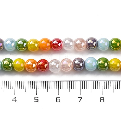 Electroplate & Gradient Color Glass Beads Strands LAMP-M023-03-1