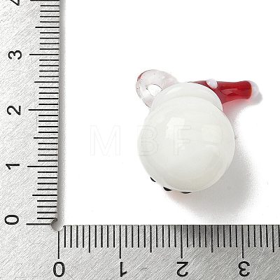 Christmas Handmade Lampwork Pendants LAMP-L081-01I-1