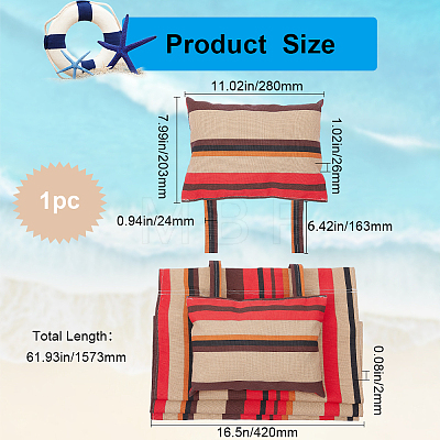 Stripe Pattern Chair Canvas Cloth AJEW-WH0248-452C-1
