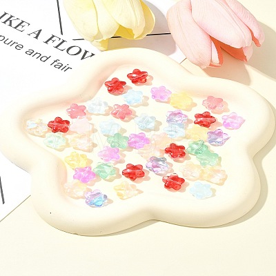 30Pcs Baking Paint Glass Beads GLAA-FS0001-99F-1