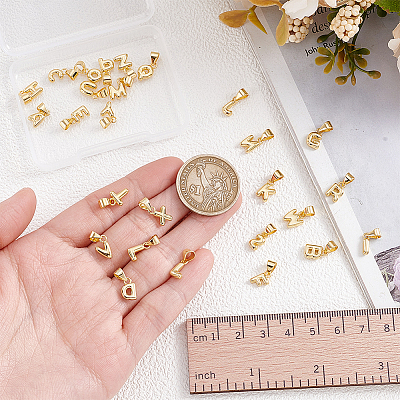 26Pcs 26 Styles Brass Charms KK-GA0002-56-1