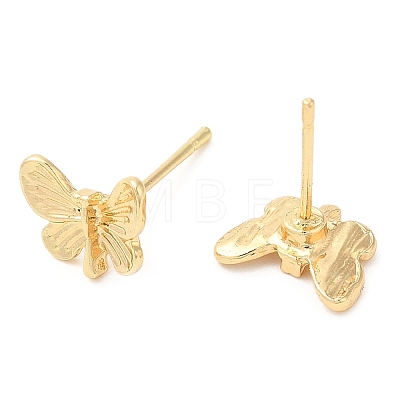 Butterfly Alloy Stud Earrings for Women PALLOY-Q447-09LG-1
