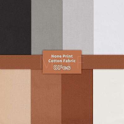 None Print Cotton Fabric AJEW-WH0018-89C-1